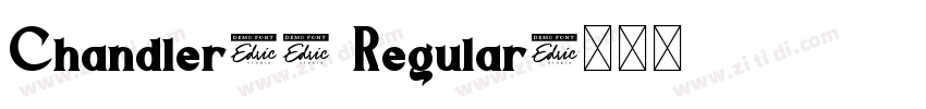 Chandler42 Regular字体转换